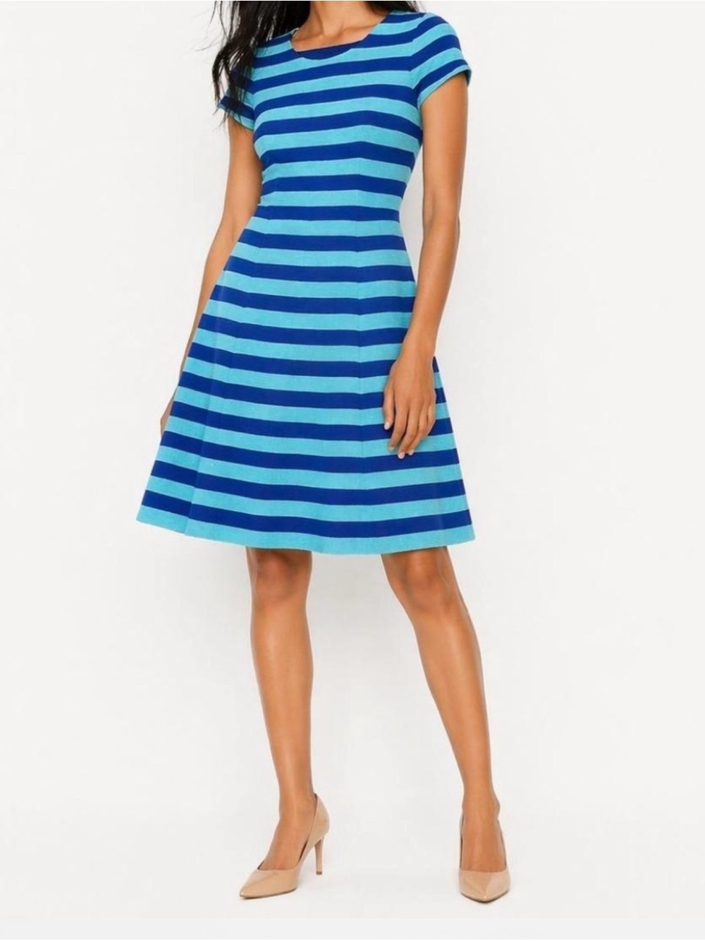 Boden Maggie Ottoman Striped Dress Size 6 Petite